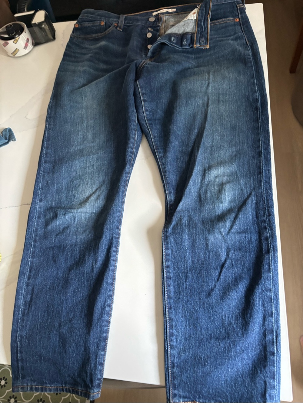 Levis wedgie button fly jeans